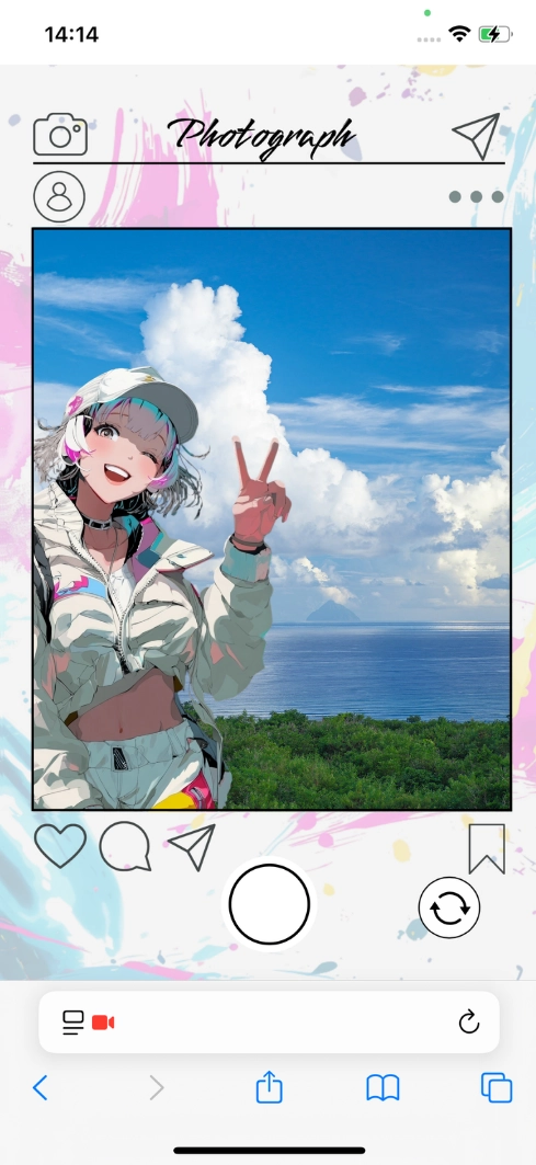 フォトフレーム演出プレビュー